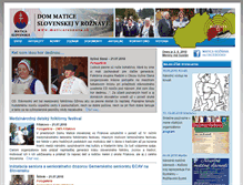 Tablet Screenshot of maticaroznava.sk